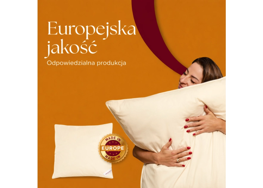 PODUSZKA PÓŁPUCHOWA 40x40 BEŻOWA ANTYALERGICZNA MIĘKKA 100% BAWEŁNA PODUSZKA PÓŁPUCHOWA 40x40 BEŻOWA ANTYALERGICZNA MIĘKKA 100% BAWEŁNA